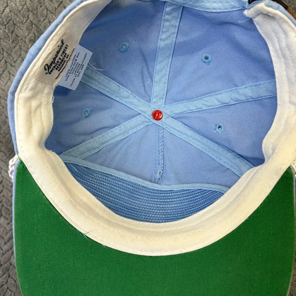 Imperial KC Ironhorse Rope Hat Light Blue Cotton Adjustable Cap DNA001